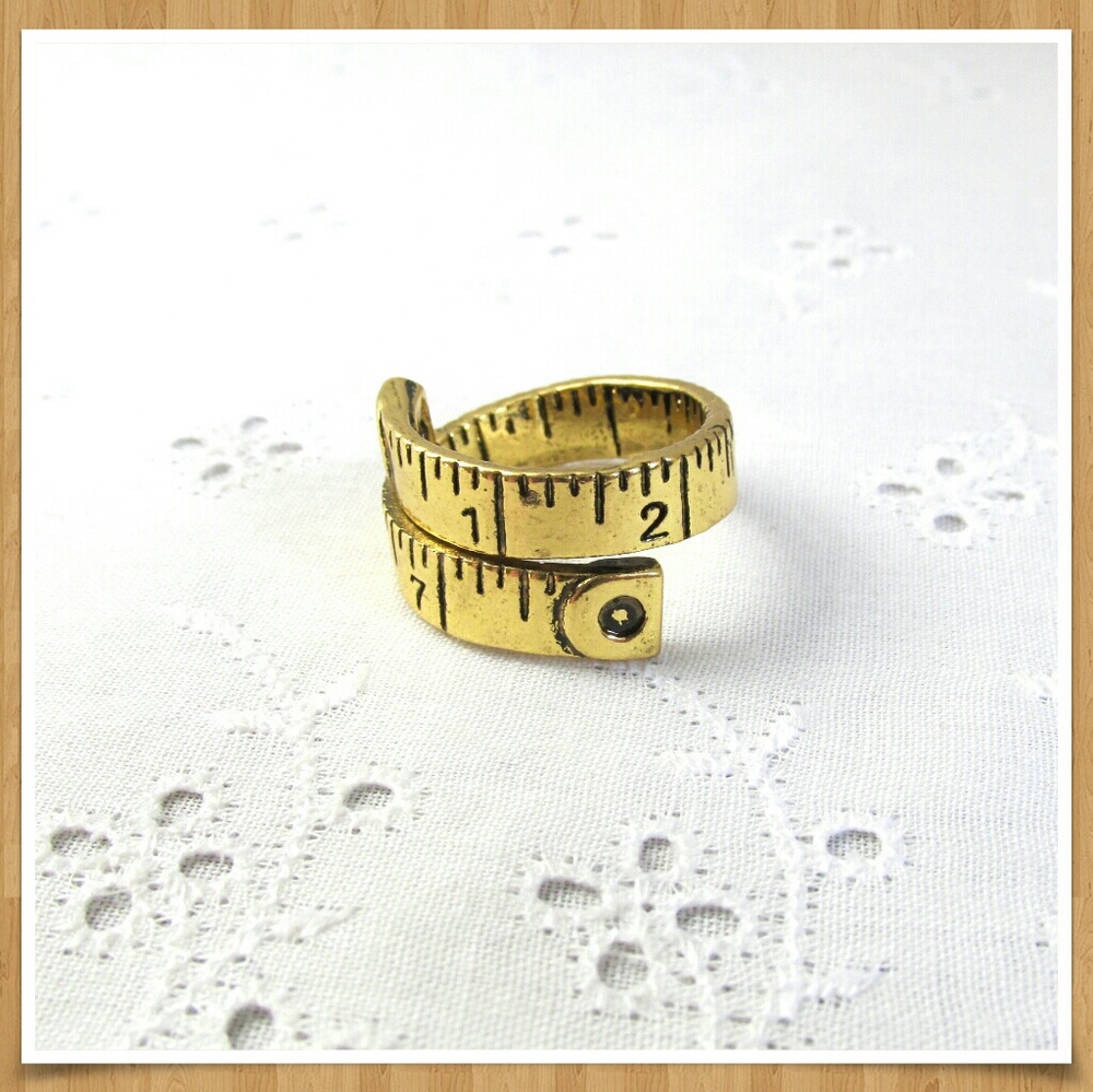 Fun Tape Measure Ring Size 8